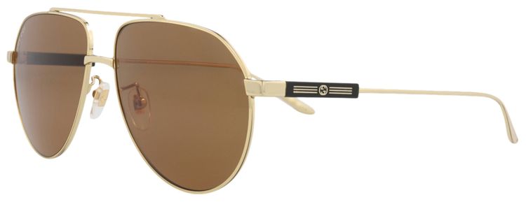 Gucci Aviator Sunglasses GoldBrown