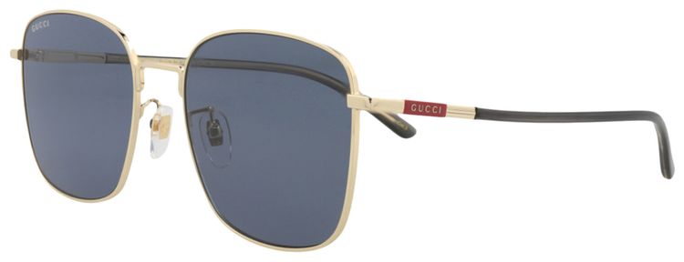 Gucci Square Sunglasses GoldHavanaBlue