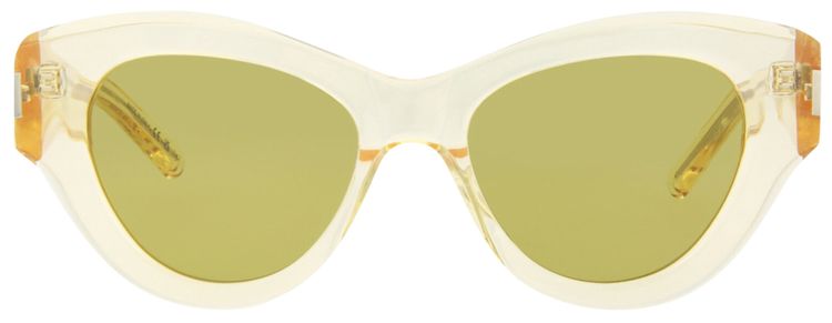 Saint Laurent Cat Eye Sunglasses YellowGreen