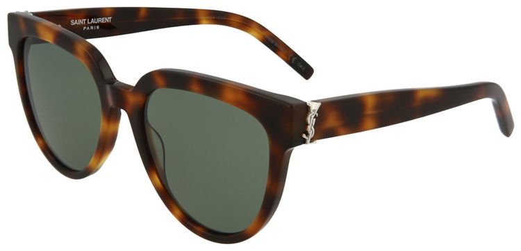 Saint Laurent Cat Eye Sunglasses HavanaGreen