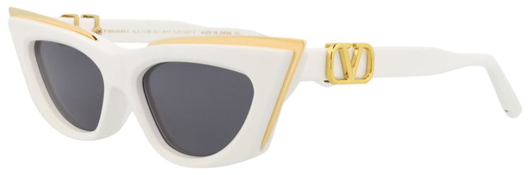 Valentino Cat Eye Sunglasses WhiteGrey
