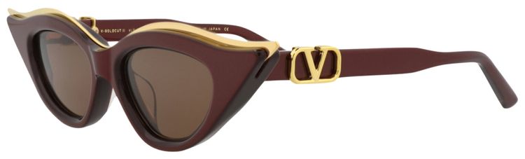 Valentino Cat Eye Sunglasses BordeauxBrown