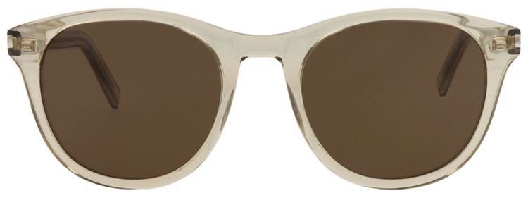 Saint Laurent Round Sunglasses YellowBrown