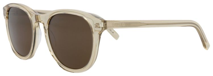 Saint Laurent Round Sunglasses YellowBrown