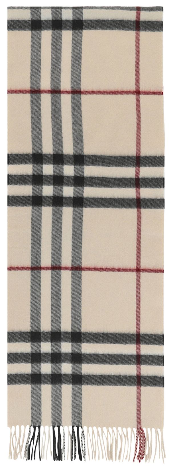Burberry Giant Check Cashmere Scarf Stone