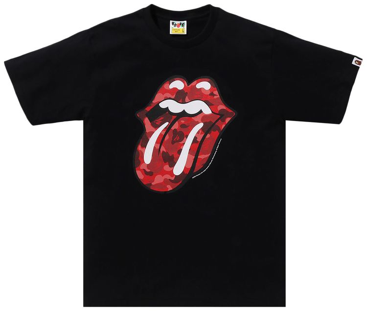BAPE x Rolling Stones Tee Black