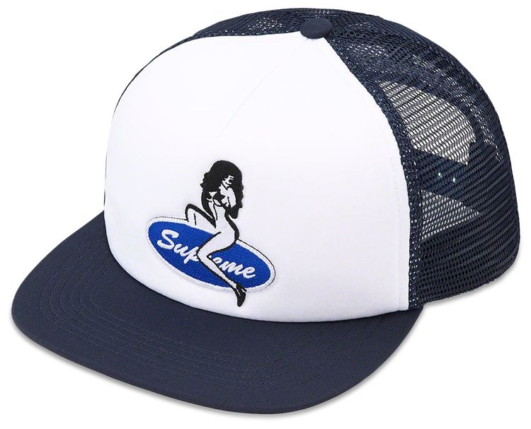 Supreme Pin Up Mesh Back 5 Panel Navy
