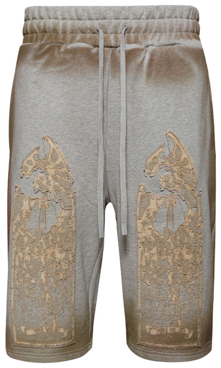 Who Decides War Signature Mechanic Sweatshorts Vintage Grey