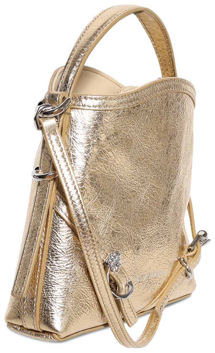 Givenchy Nano Voyou Shoulder Bag Gold Sand