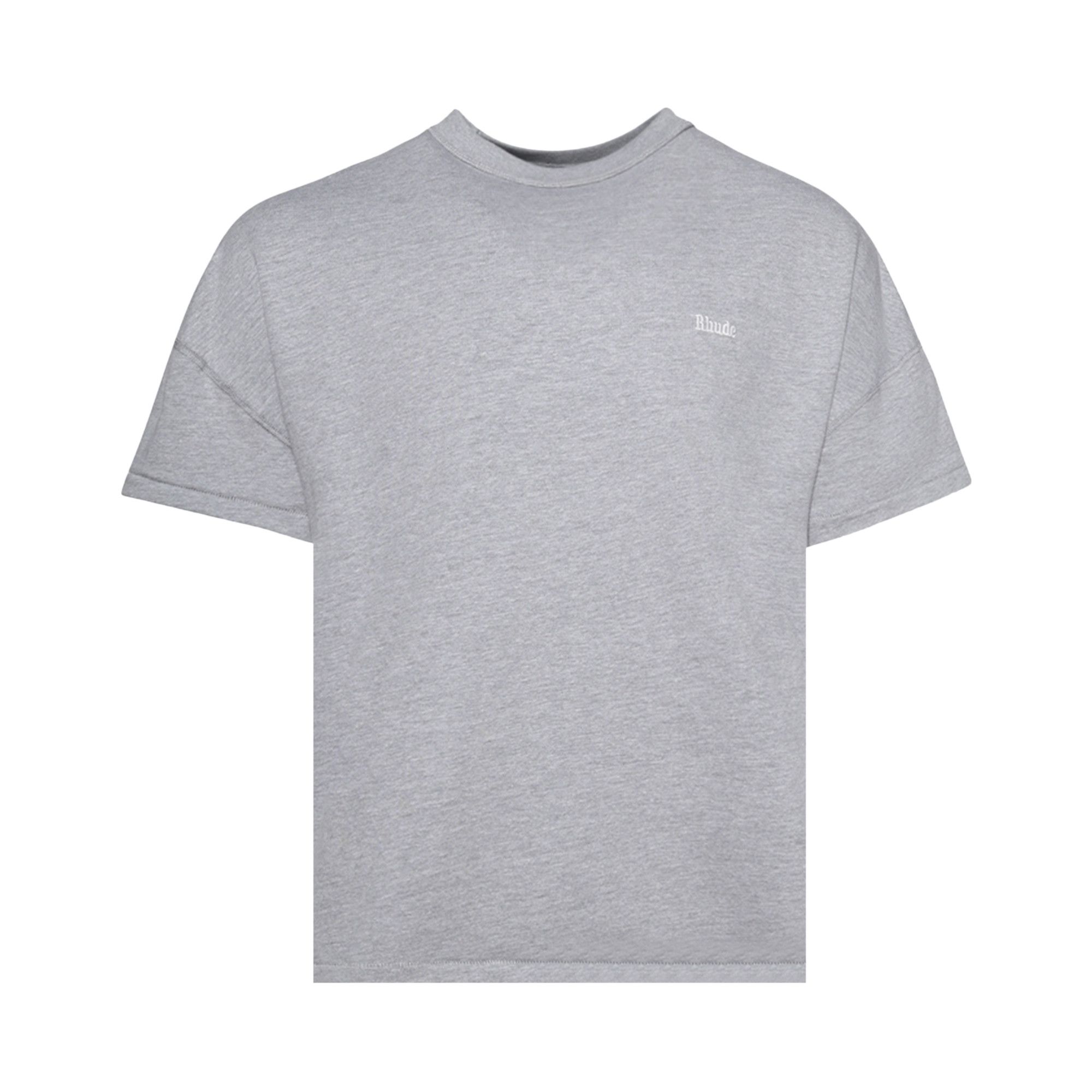Buy Rhude Classique Reverse Tee 'Heather Grey