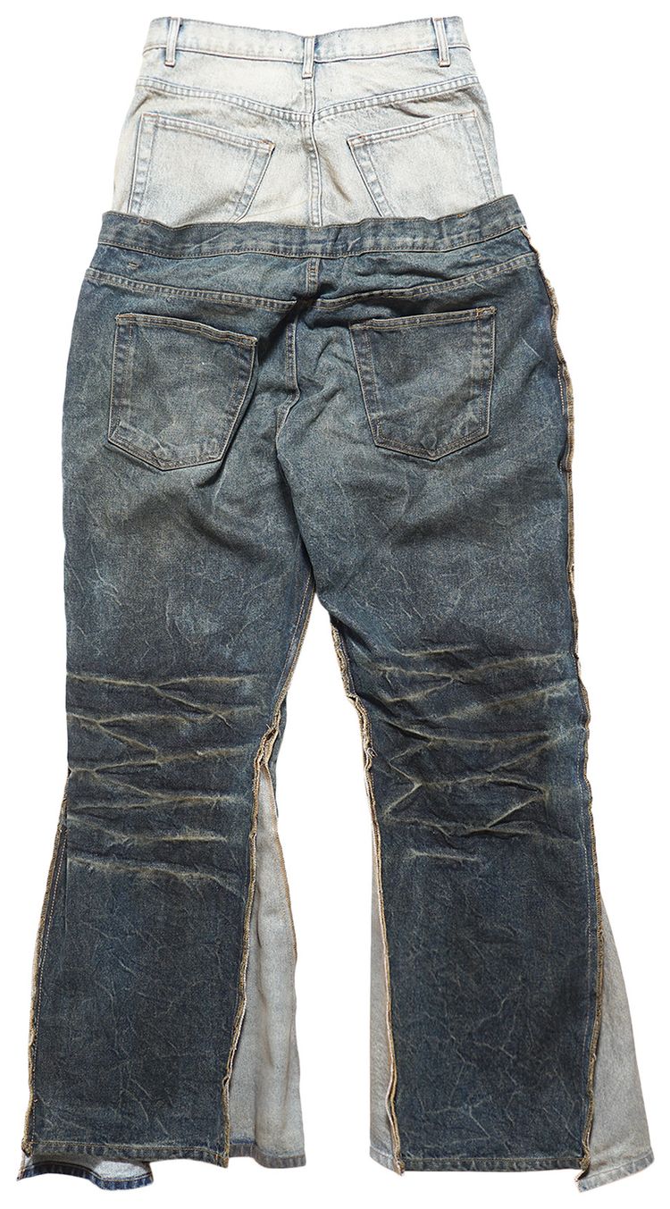 RIVINGTON roi Rebis Fathers Engine He Rose 3 Baggy Pants Dark Indigo