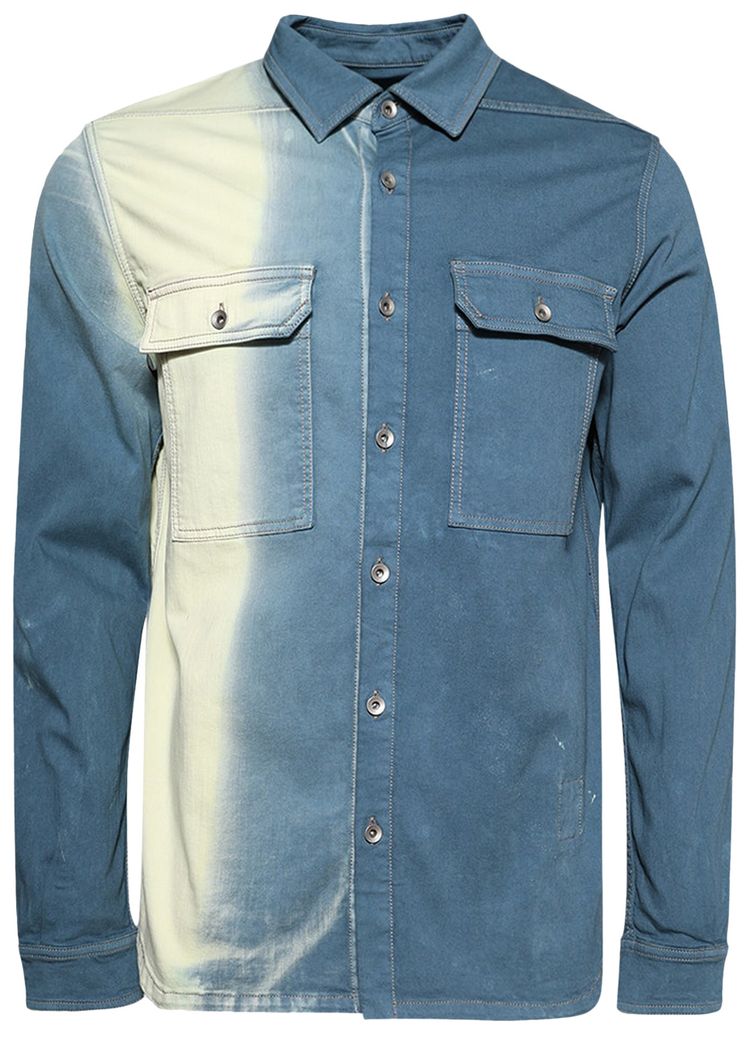 Rick Owens DRKSHDW Denim Outershirt Toothpaste Degrade