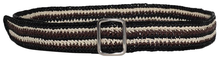 The Row Ara Belt BlackDark BrownIvory Ans