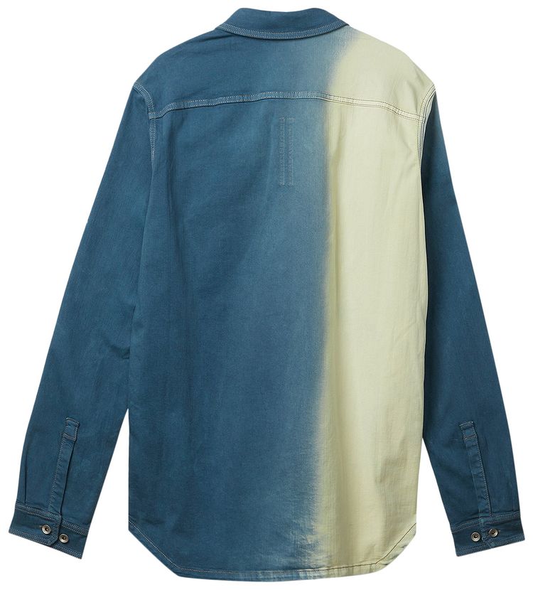 Rick Owens DRKSHDW Denim Outershirt Toothpaste Degrade