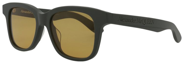 Alexander McQueen Square Sunglasses GreenYellow