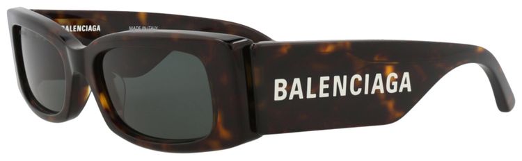 Balenciaga Square Sunglasses HavanaGreen