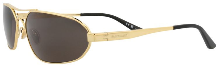 Balenciaga Shield Sunglasses GoldGrey