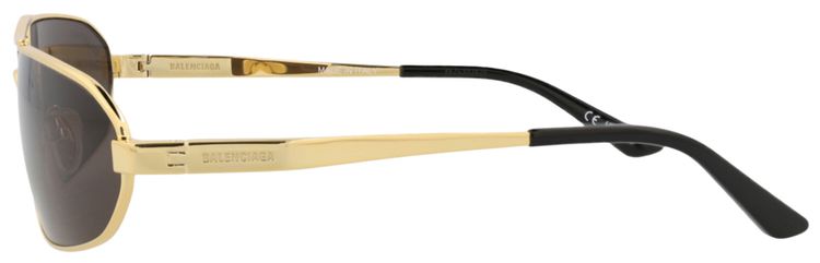 Balenciaga Shield Sunglasses GoldGrey