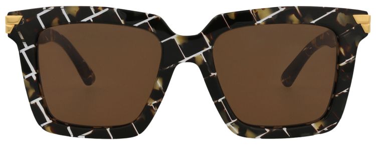 Bottega Veneta Square Sunglasses HavanaBrown