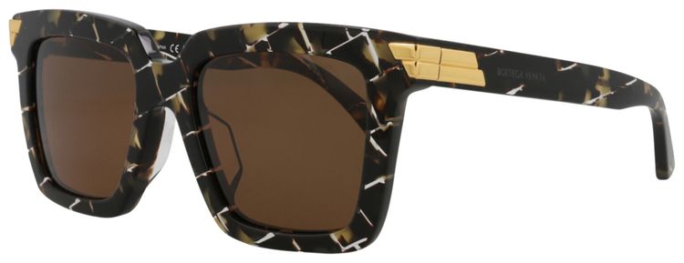 Bottega Veneta Square Sunglasses HavanaBrown