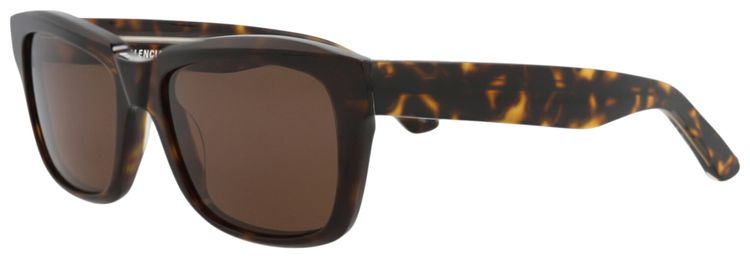 Balenciaga Square Sunglasses HavanaBrown