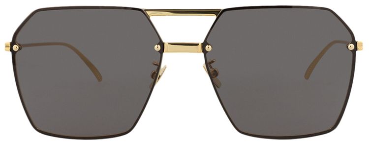 Bottega Veneta Aviator Sunglasses GoldGrey