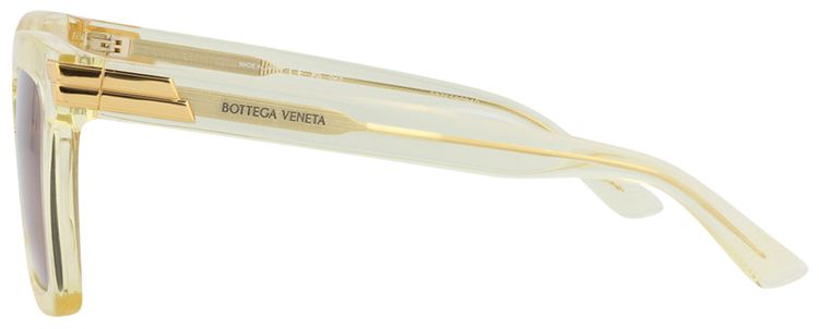Bottega Veneta Square Sunglasses BeigeBrown