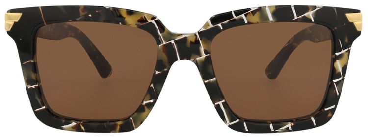 Bottega Veneta Square Sunglasses HavanaBrown