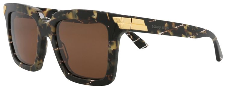 Bottega Veneta Square Sunglasses HavanaBrown