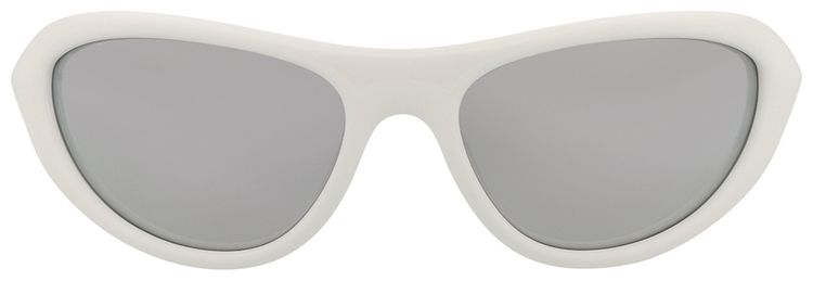 Bottega Veneta Shield Injection Sunglasses WhiteSilver