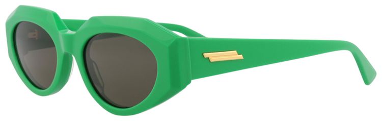 Bottega Veneta Round Sunglasses Green