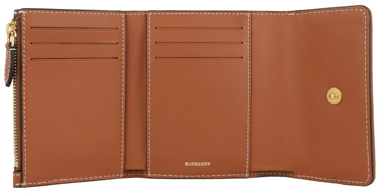 Burberry Lancaster Check Trifold Wallet Archive Beige