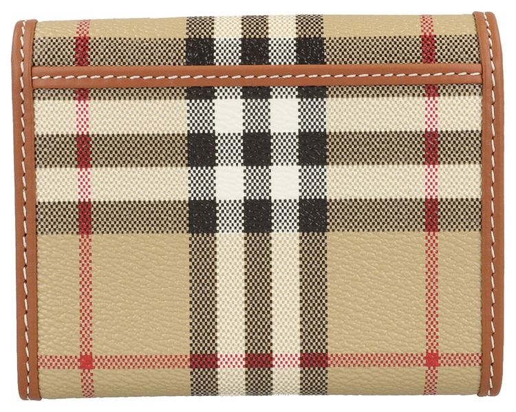 Burberry Lancaster Check Trifold Wallet Archive Beige