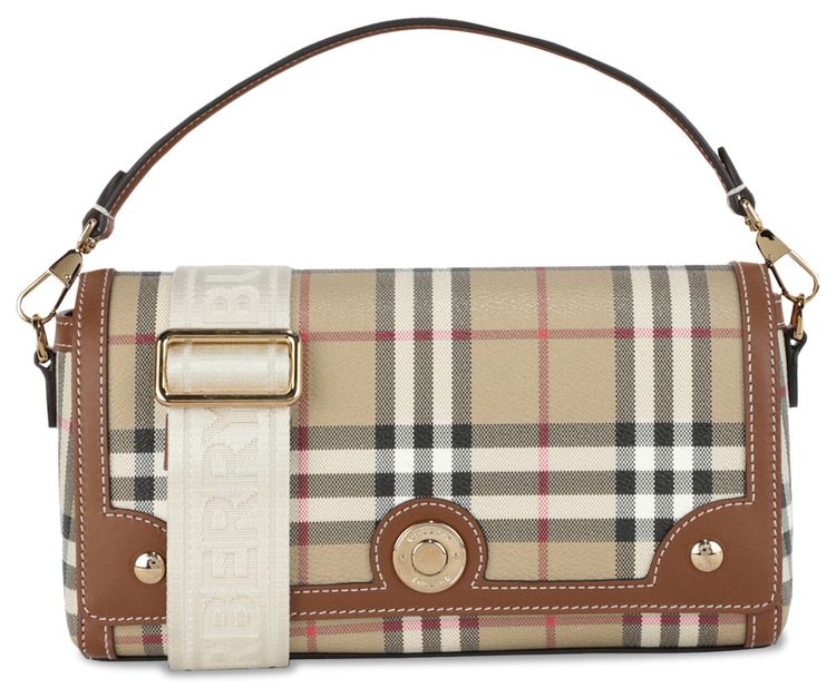 Burberry Top Handle Note Bag Briar Brown