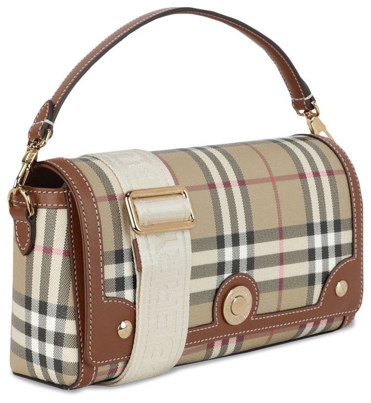 Burberry Top Handle Note Bag Briar Brown