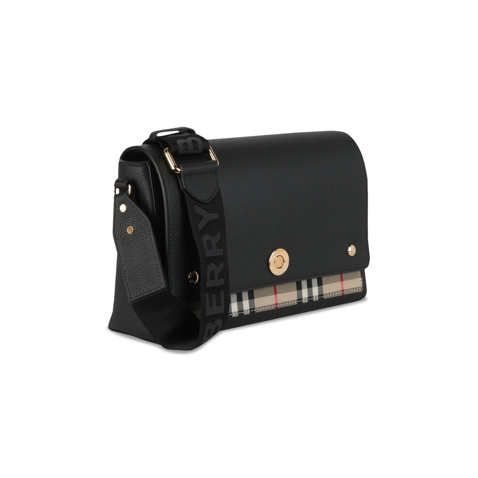 Buy Burberry Medium Note Bag 'Black' - 8021110 | GOAT