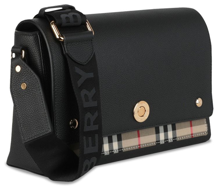 Burberry Medium Note Bag Black