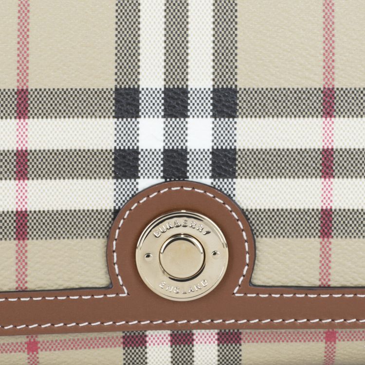 Burberry Top Handle Note Bag Briar Brown
