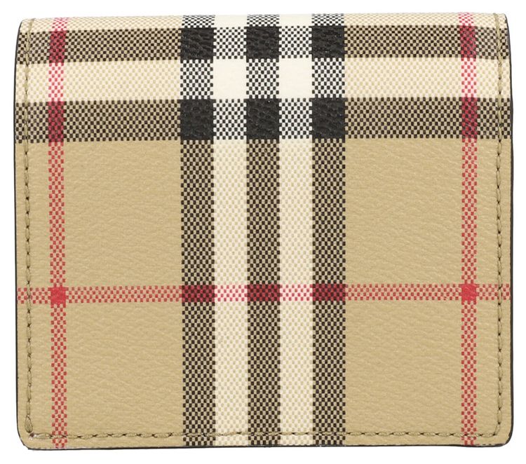 Burberry Small Check Bifold Wallet Archive Beige