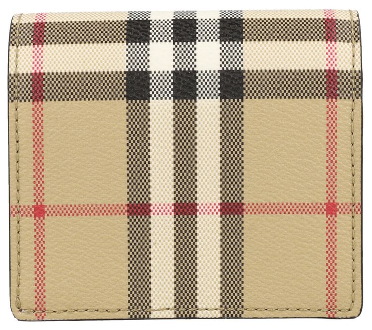 Burberry Small Check Bifold Wallet Archive Beige