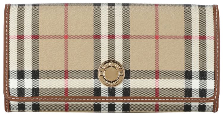 Burberry Halton Checked Wallet Archive Beige