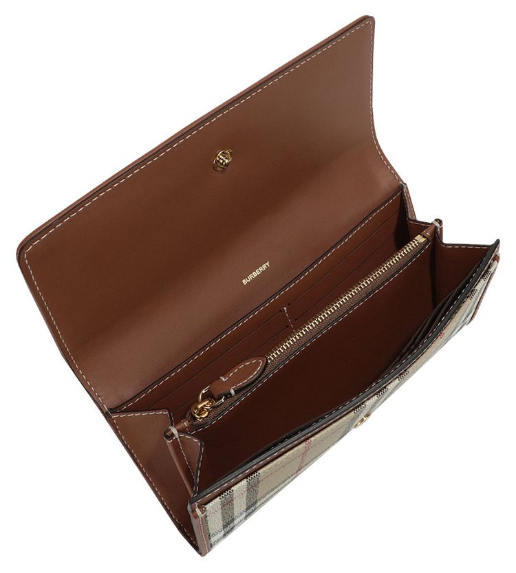 Burberry Halton Checked Wallet Archive Beige