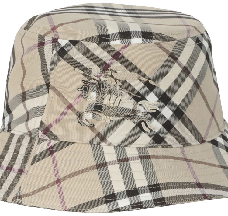 Burberry Check EKD Bucket Hat AlabasterMulticolor