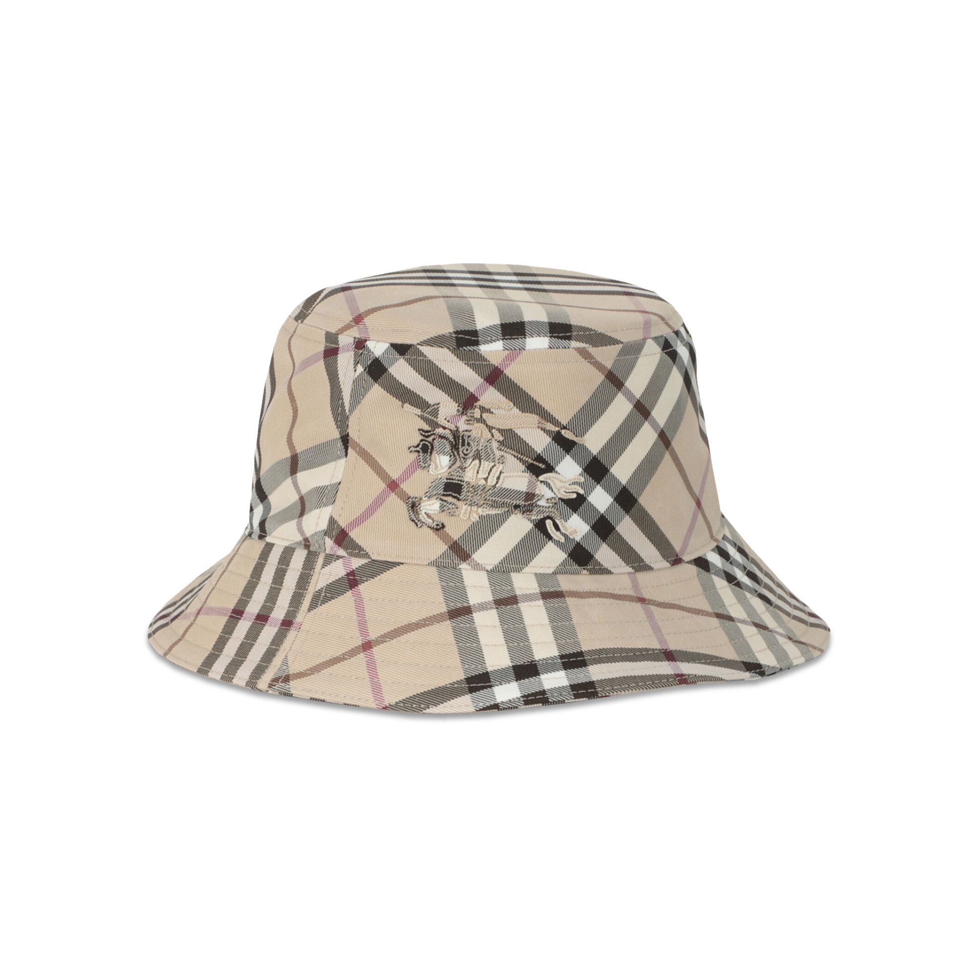 【BURBERRY】CHECK BUCKET◆8100740157805 Check EKD Bucket Hat in Sand - Men | Burberry® Official