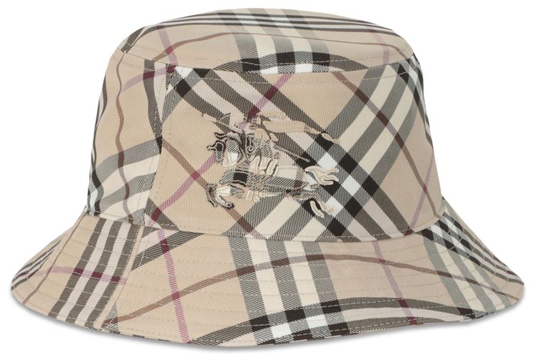 Burberry Check EKD Bucket Hat AlabasterMulticolor