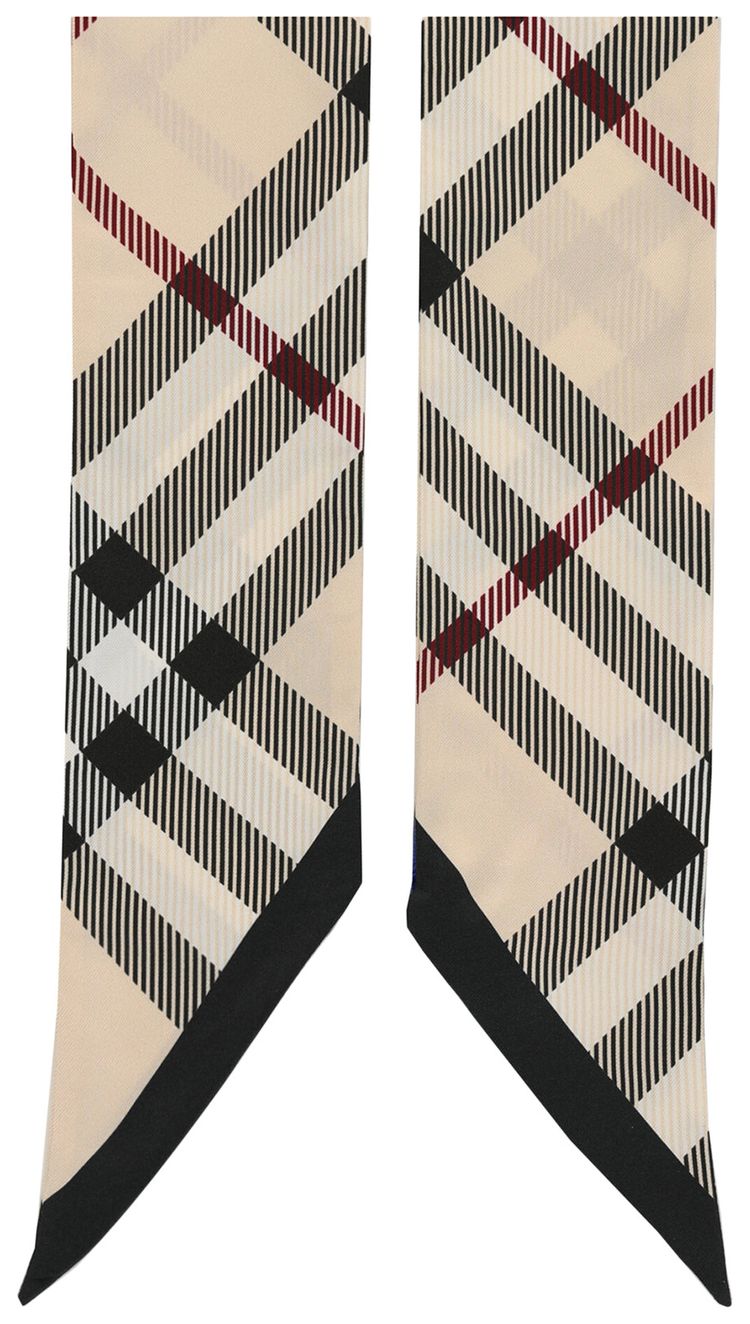 Burberry Large Vintage Check Silk Scarf Stone
