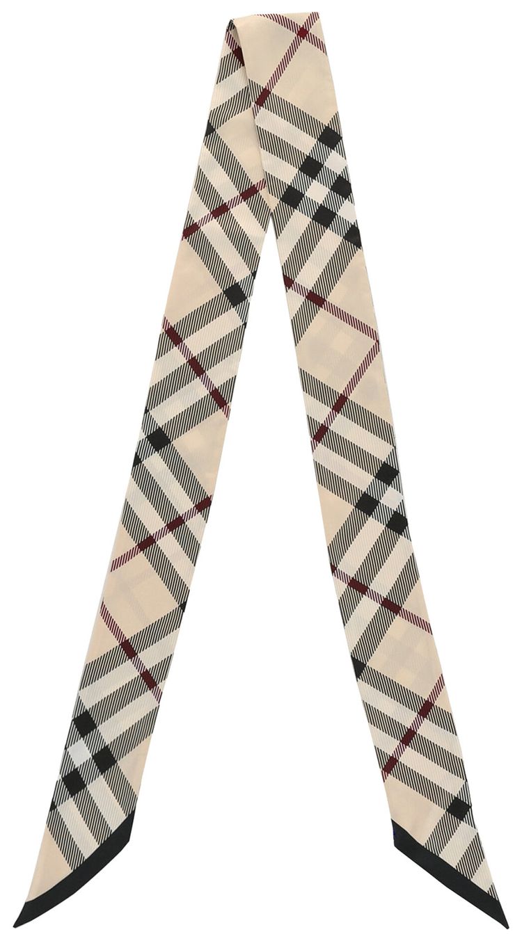Burberry Large Vintage Check Silk Scarf Stone