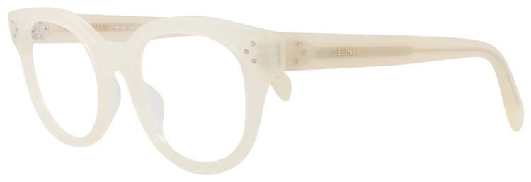 CELINE Round Optical Glasses IvoryTransparent