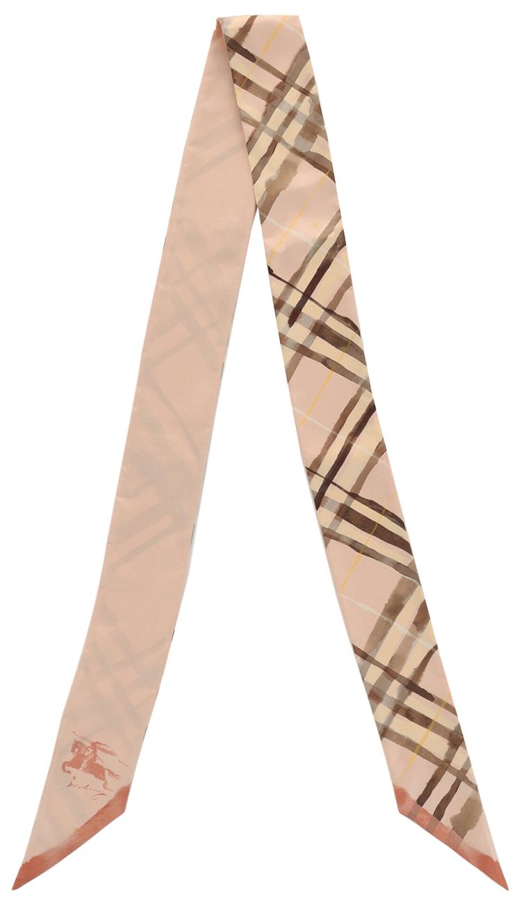 Burberry Watercolor Check Silk Scarf Teacup