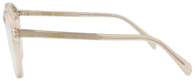 CELINE Round Optical Glasses BeigeTransparent